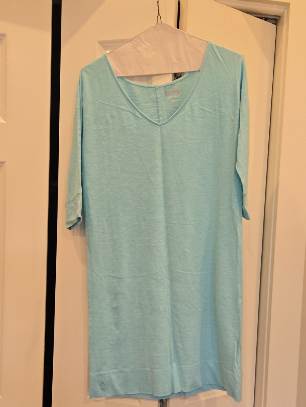 Lilly Pulitzer Light Aqua V-Neck Tunic